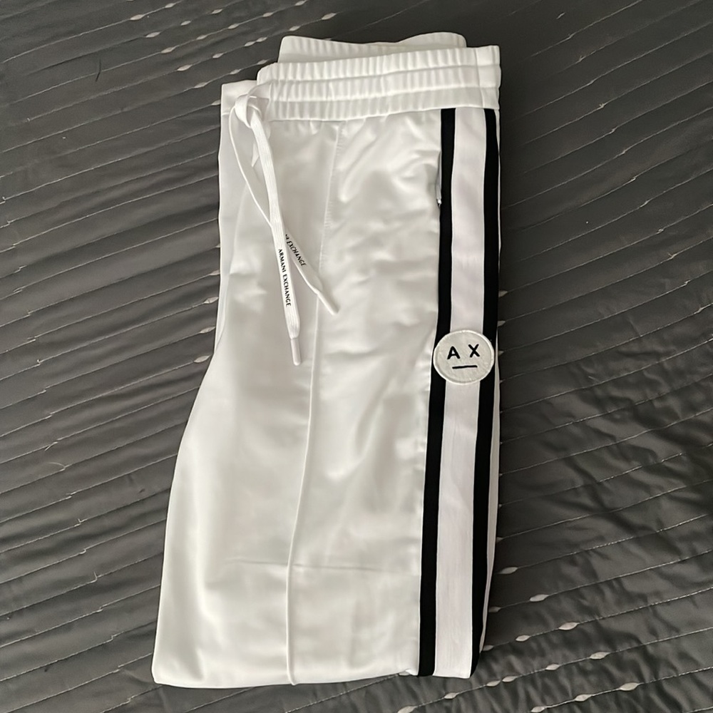 Womens Armani exchange straight leg pants